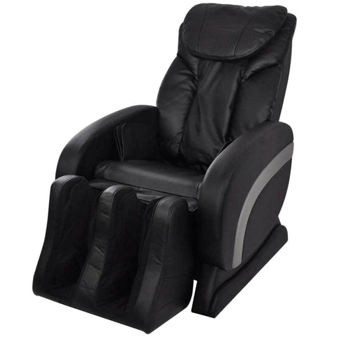 Massage Chair Black Leather