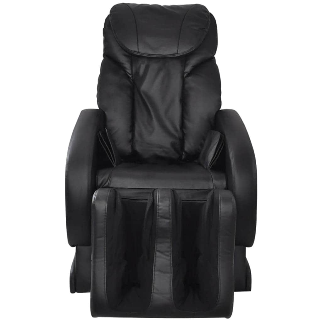 Massage Chair Black Leather