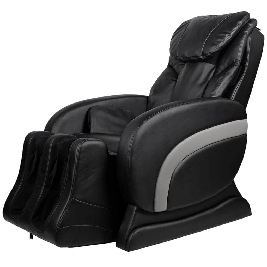 Massage Chair Black Leather