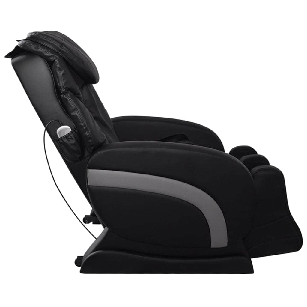 Massage Chair Black Leather