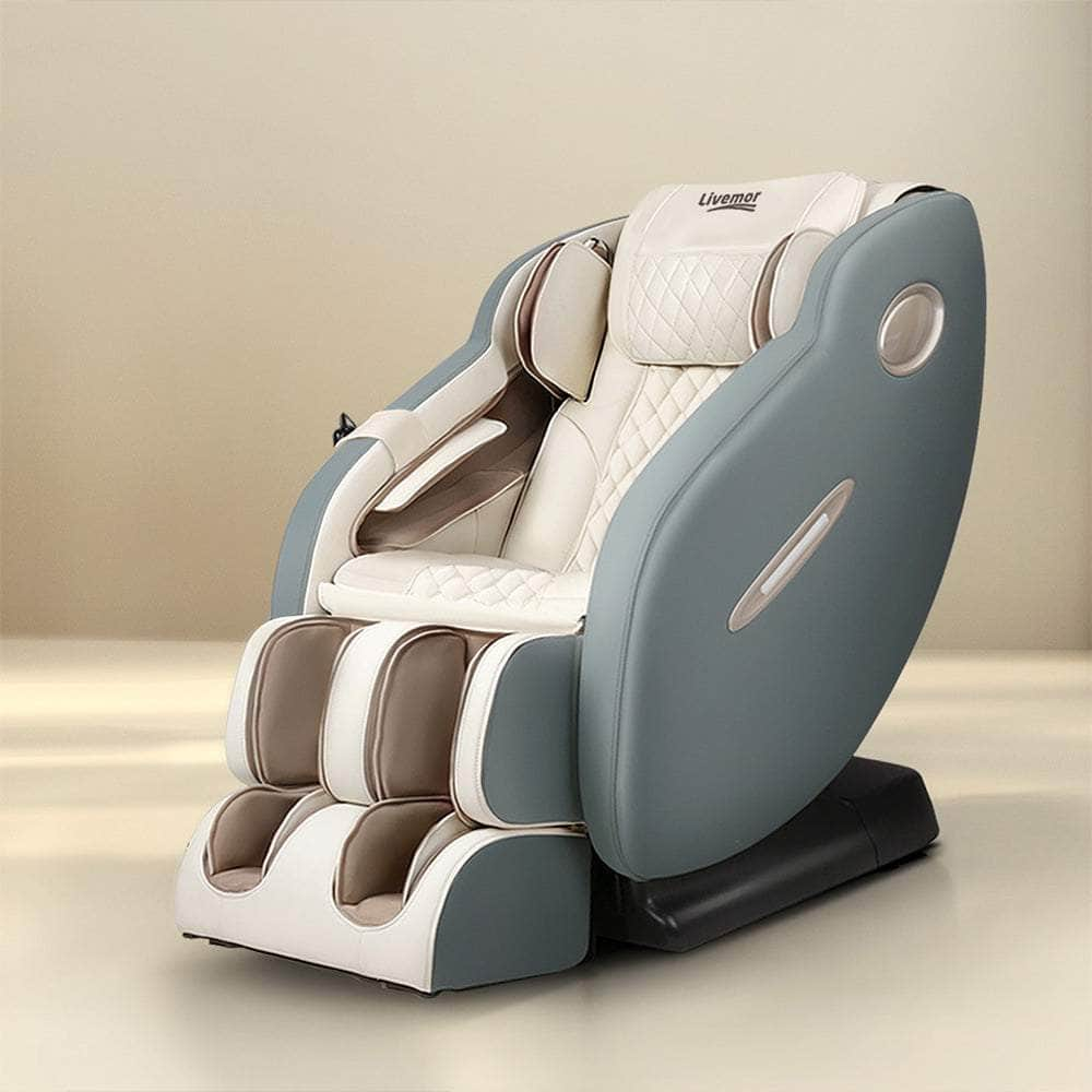 Massage Chair Electric Recliner Massager Grey Ozeni