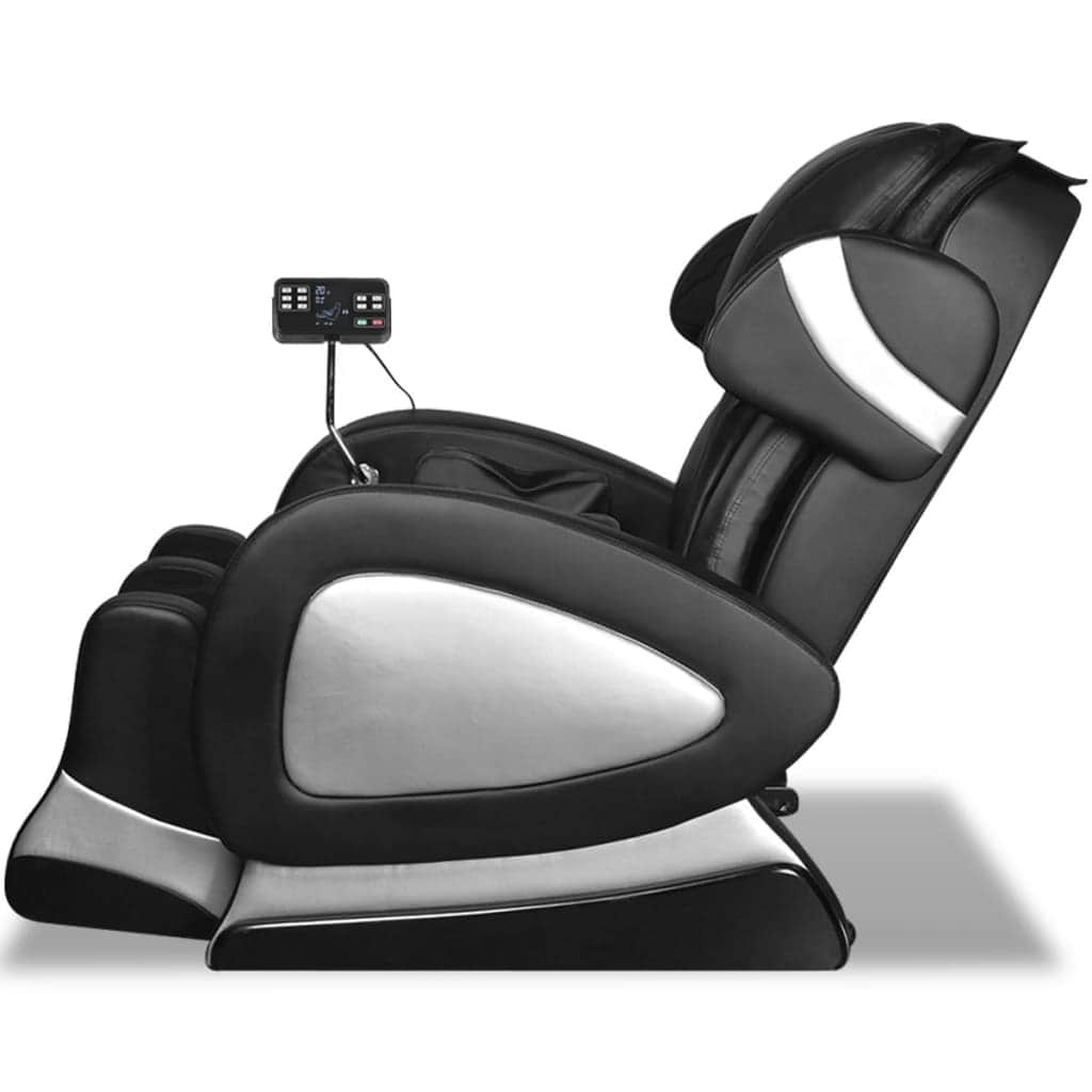 Massage Chair with Super Screen Black Leather