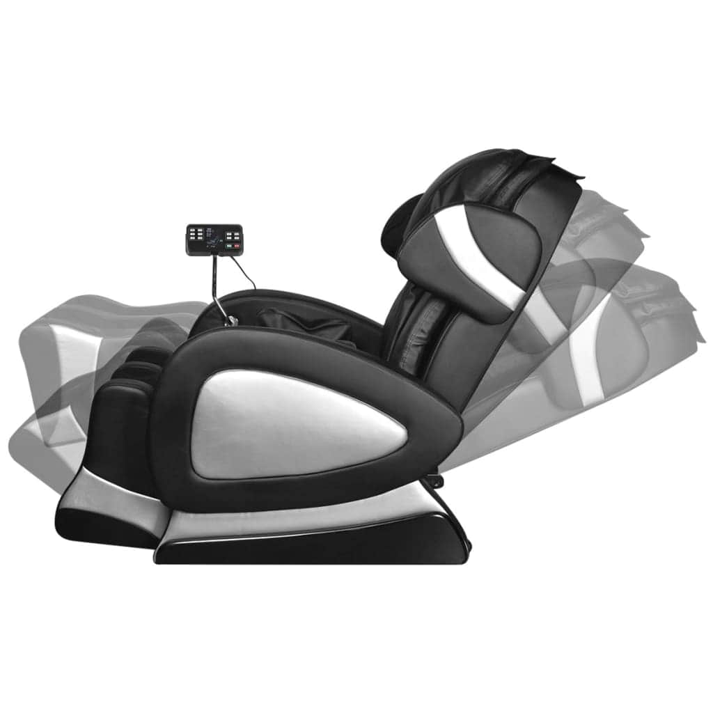 Massage Chair with Super Screen Black Leather