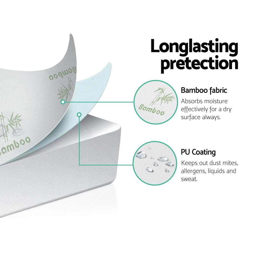 Mattress Protector Bamboo Single