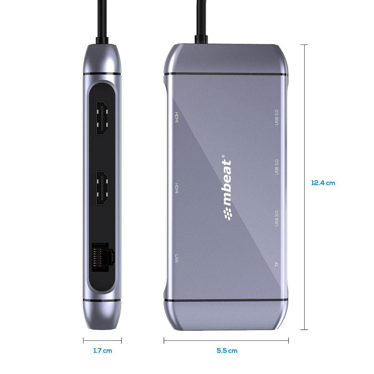 Mbeat Elite X11 Dual Hdmi Usb-C Multifunction Docking Station