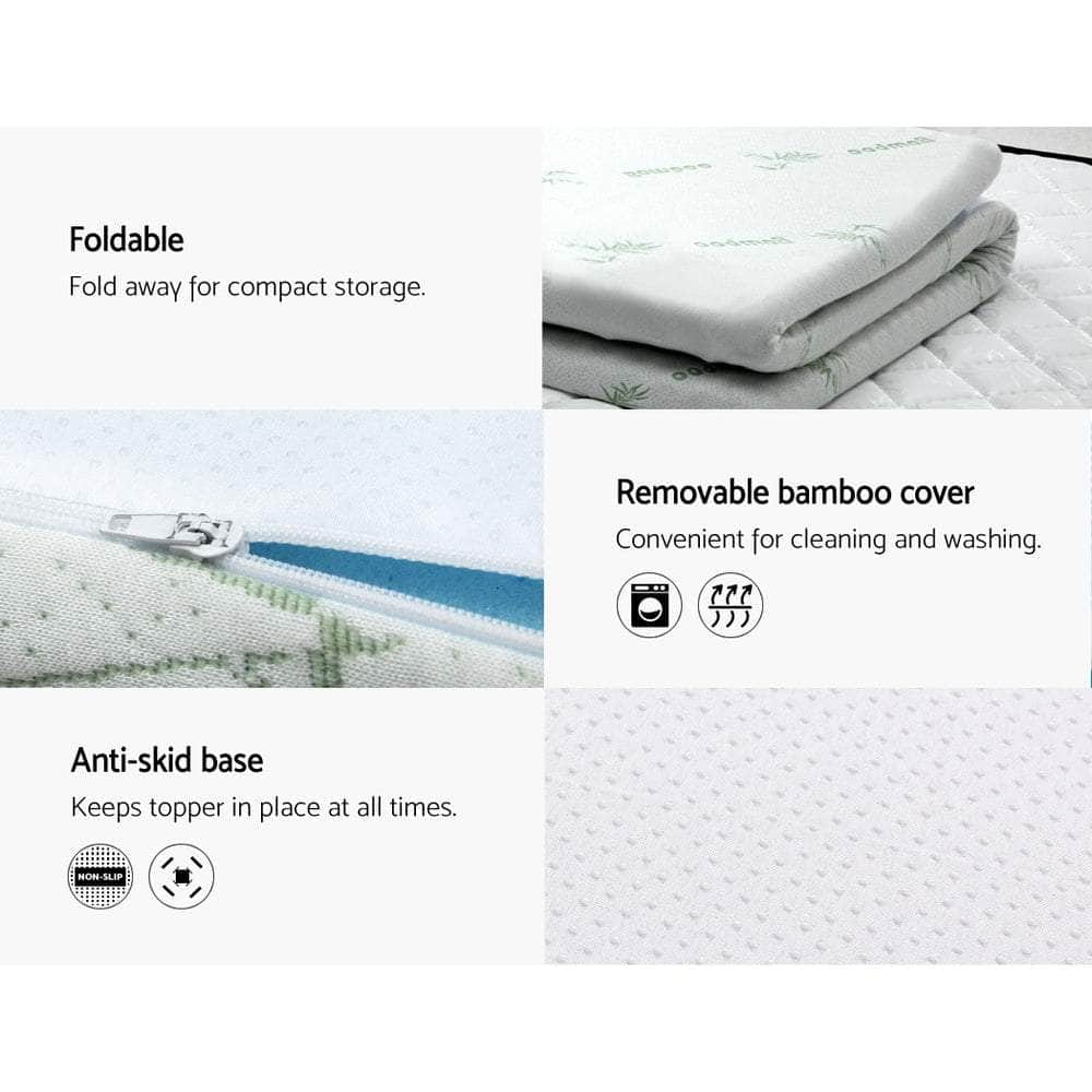 Memory Foam Mattress Topper Cool Gel 5Cm Queen