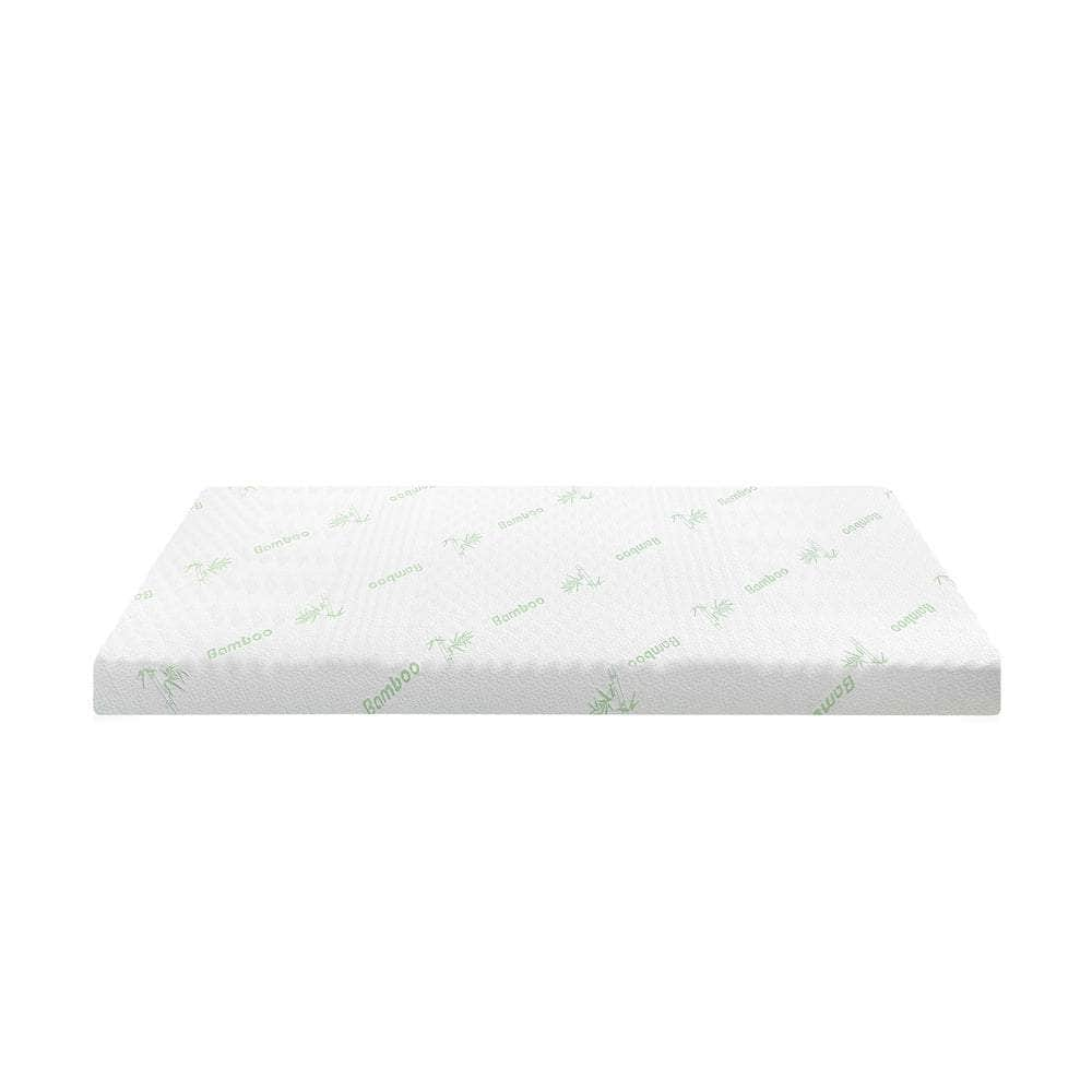 Memory Foam Mattress Topper Cool Gel Bamboo Cover 7-Zone 8CM