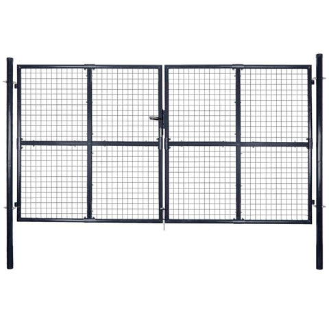 Mesh Garden Gate Galvanised Steel Grey