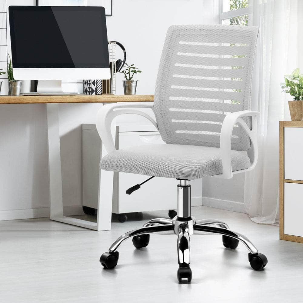 Mesh Office Chair Breathable Backrest Black/White