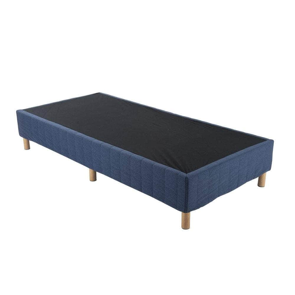 Metal Bed Frame Mattress Foundation Blue – Single