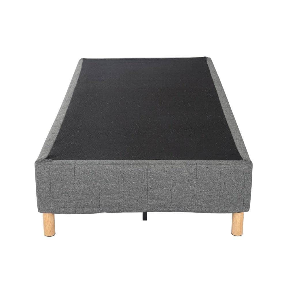 Metal Bedframe Mattress Foundation (Dark Grey) – Single