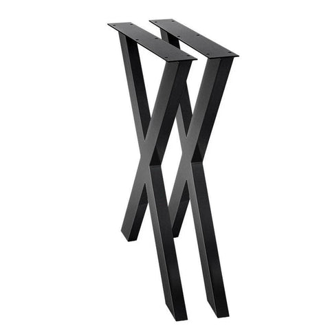 Metal Table Legs Diy X-Shaped 71X60Cm Set Of 2