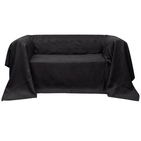 Micro-suede Couch Slipcover Anthracite