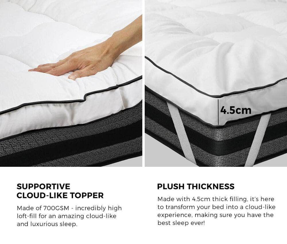 Microfibre Mattress Topper Luxury Pillowtop King