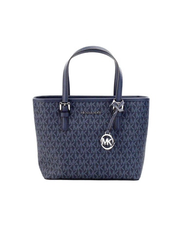 Midnight Navy Elegance Michael Kors Carryall Tote Bag