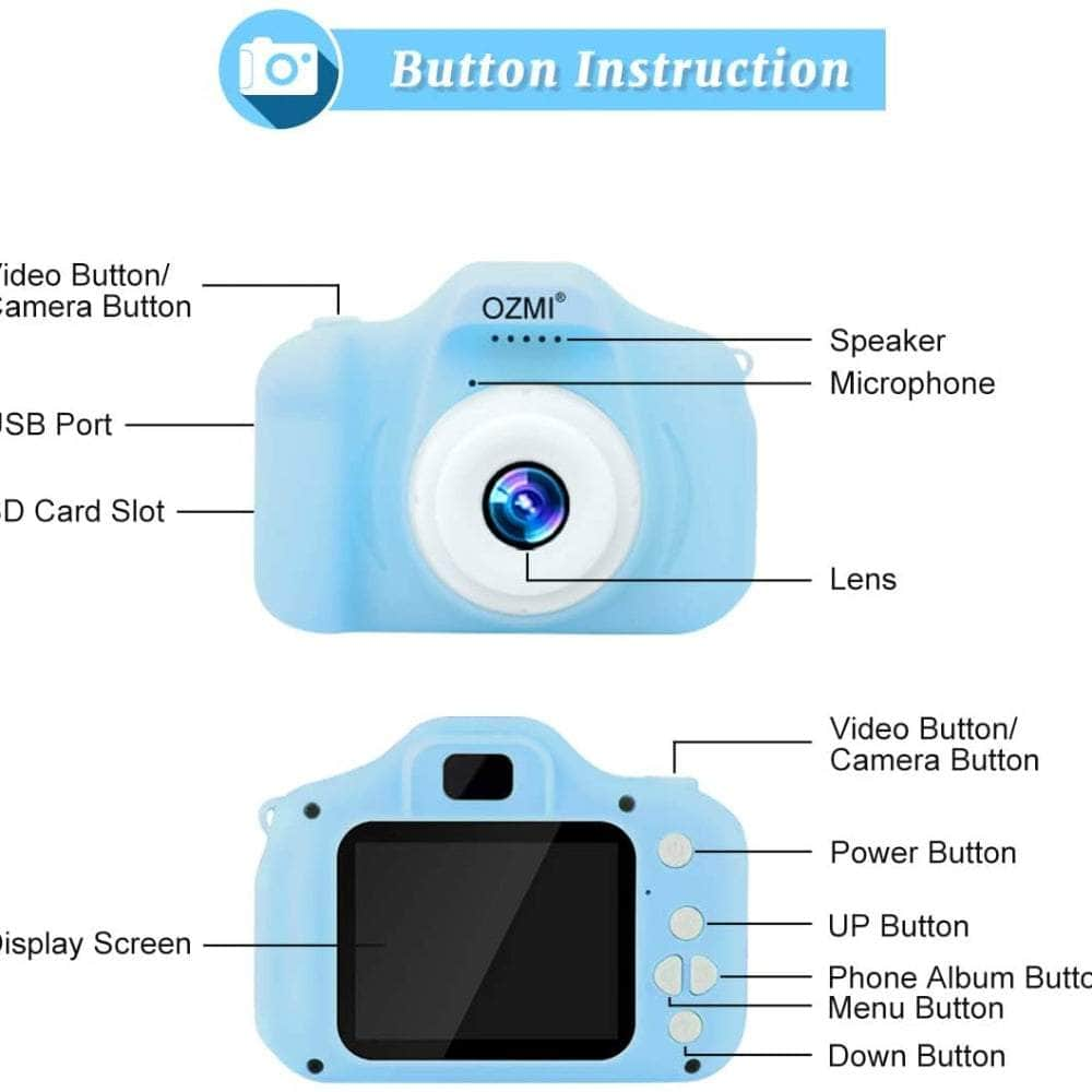 Mini Digital Children Camera Kids Camera 2.0" LCD - Toy 32G Card HD