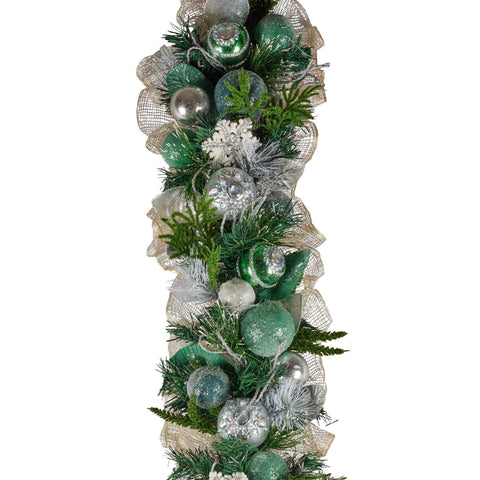 Mint Luxe Christmas Garland - 274cm