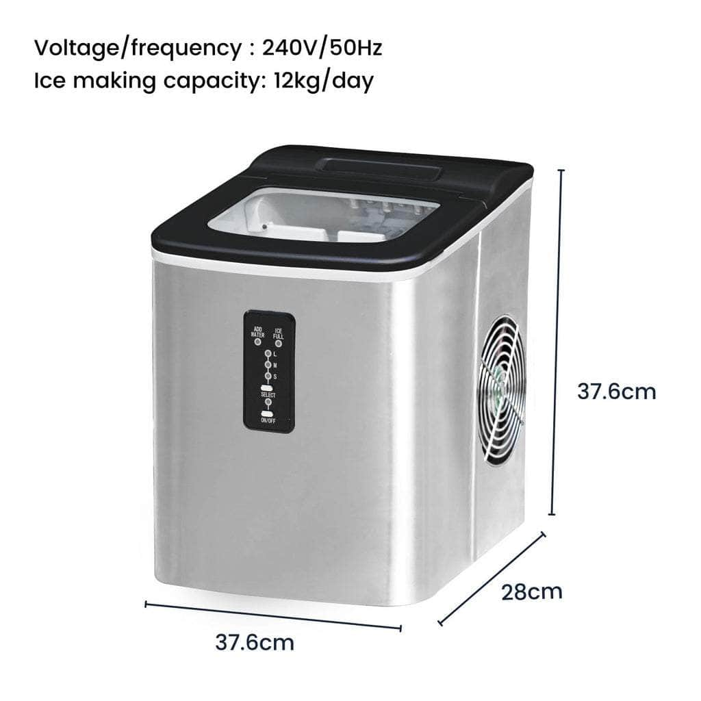 Miraklass Ice Maker Machine Stainless Steel 2L