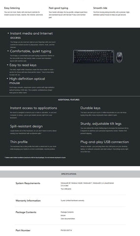 Mk200 Media Keyboard Mouse (920-002693)