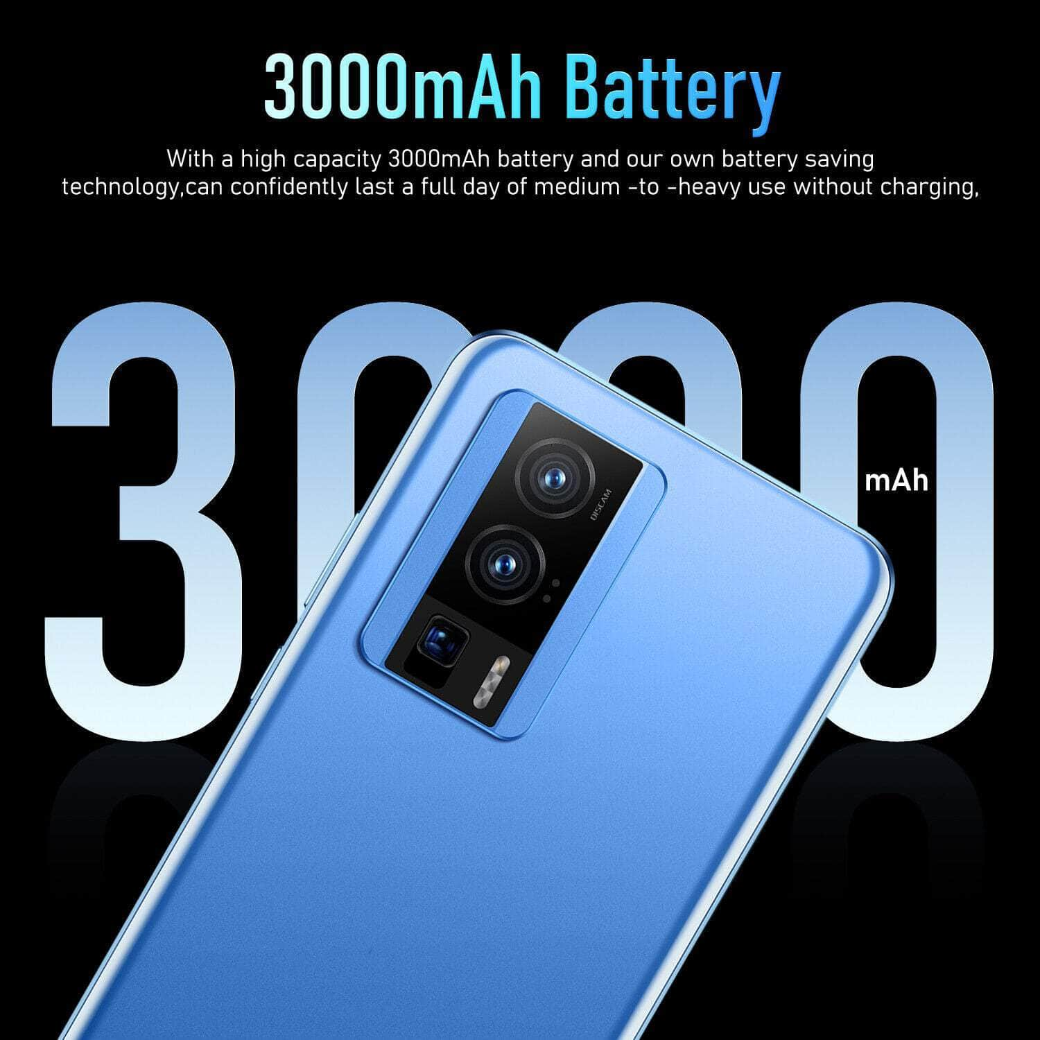 Mobile Phones 3GB+64GB Unlocked Android 6.52'' New Smartphone 3000Mah 4G K60Pro