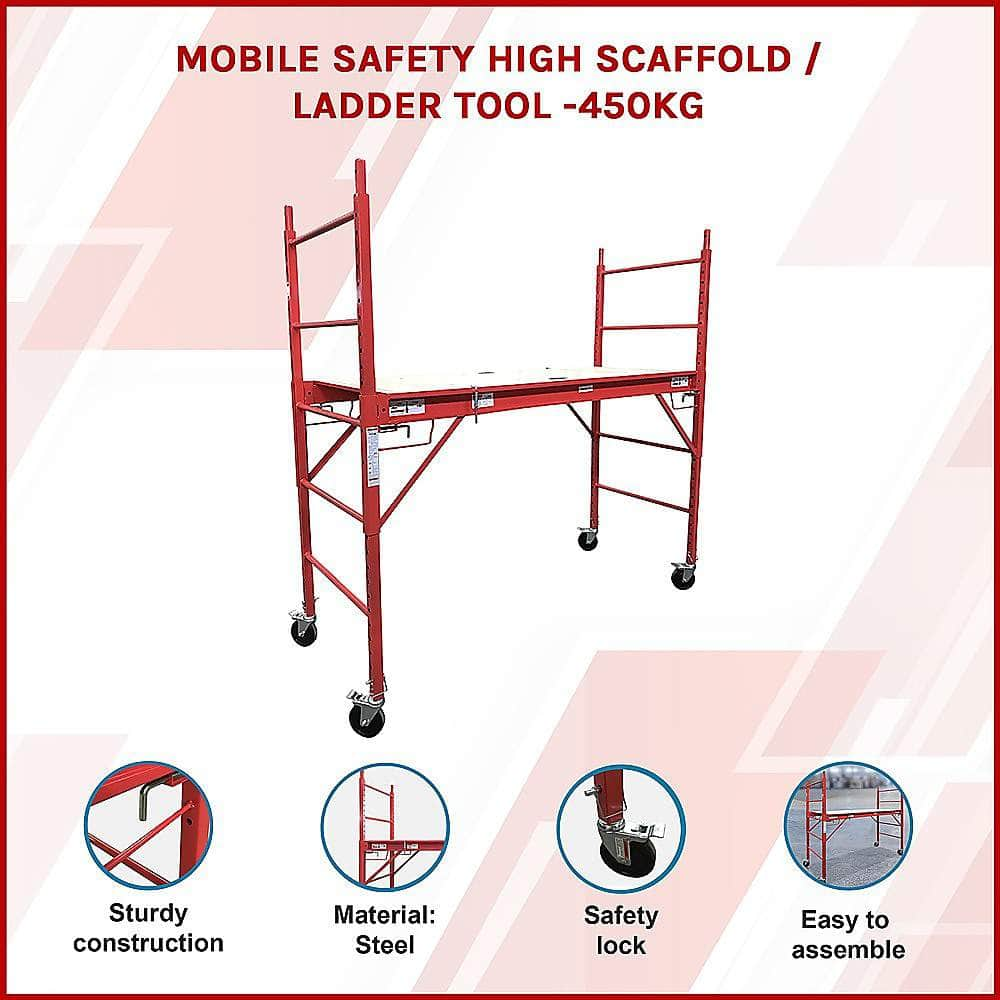 Mobile Safety High Scaffold / Ladder Tool -450Kg