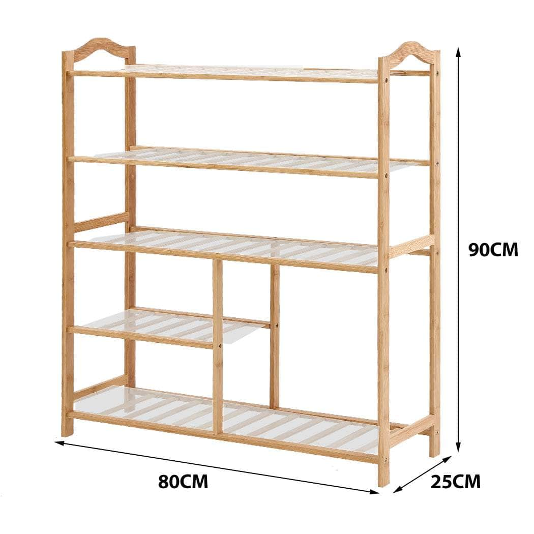 Modern - Bamboo Shoe Rack Storage Wooden