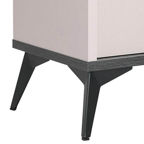 Modern Champagne Nightstand - 2 Drawer Bedside Table