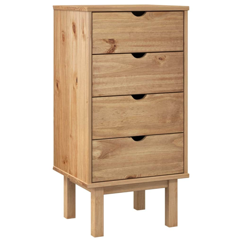 Modern Drawer Cabinet OTTA Solid Wood Pine