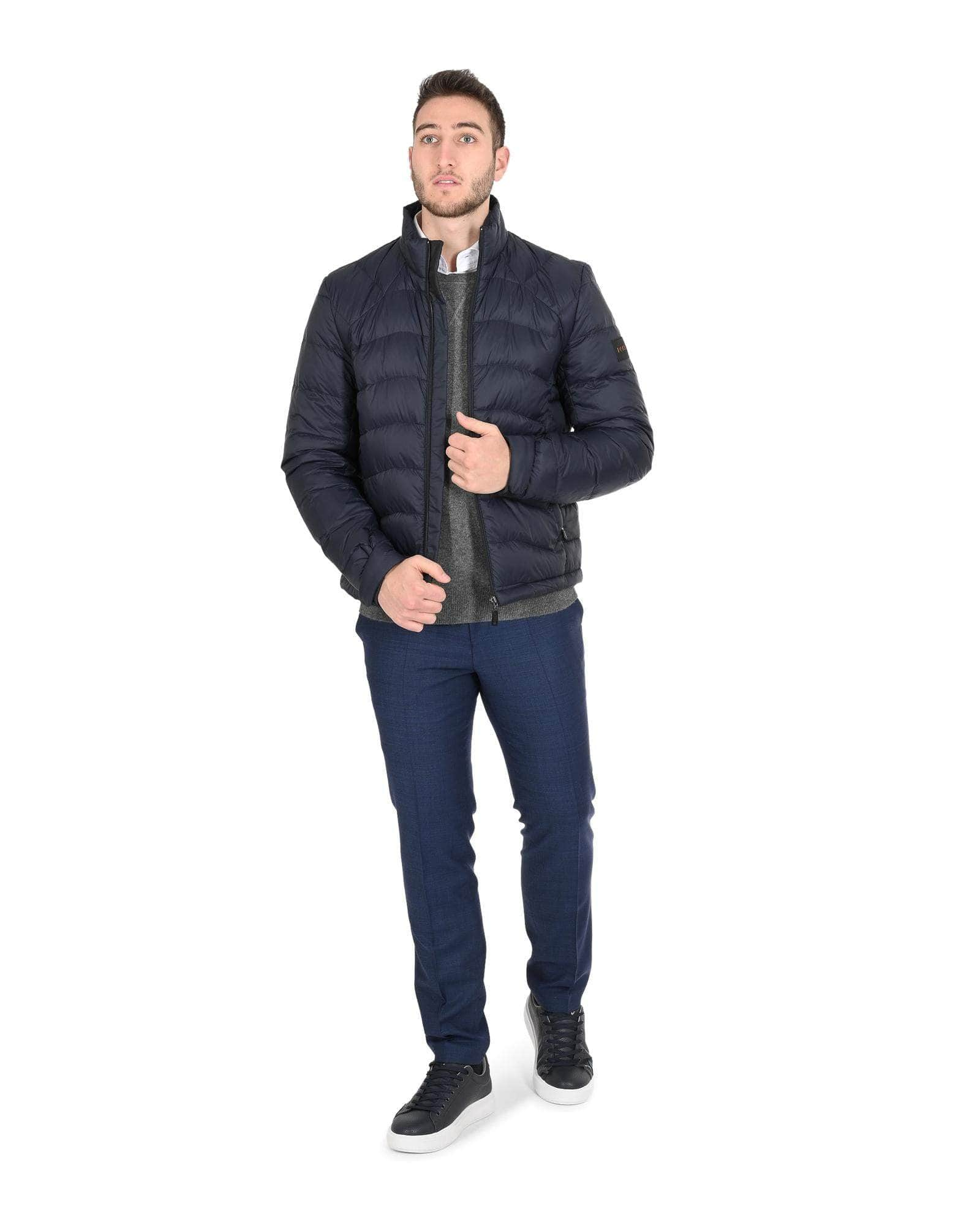 Modern Fit Hugo Boss Dark Blue Polyamide Outerwear