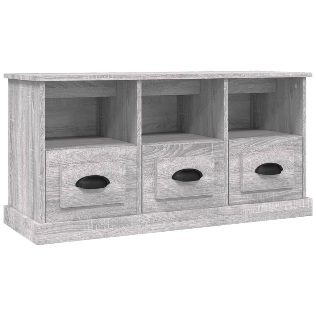 Modern White Engineered Wood TV Cabinet