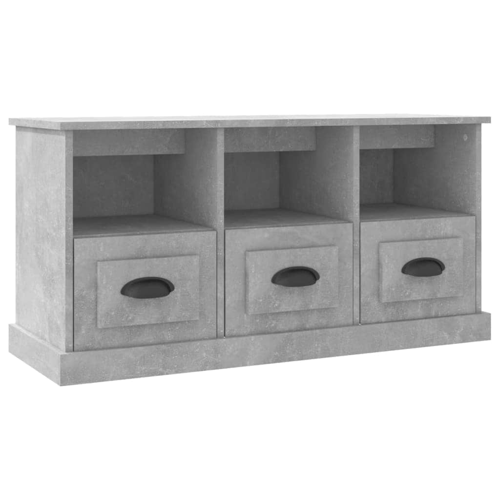 Modern White Engineered Wood TV Cabinet