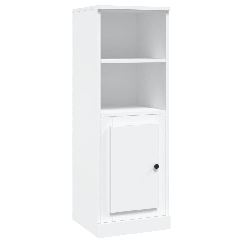 Modern White Highboard in Engineered Wood