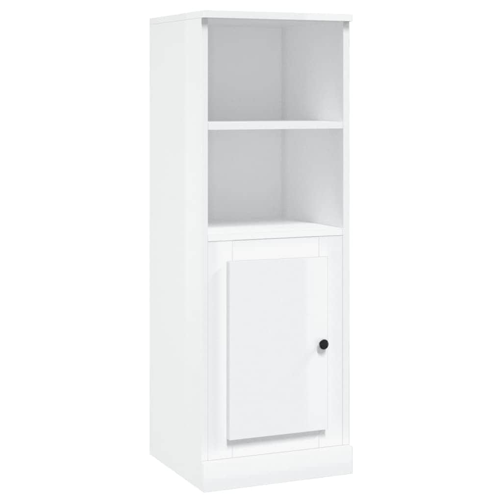 Modern White Highboard in Engineered Wood