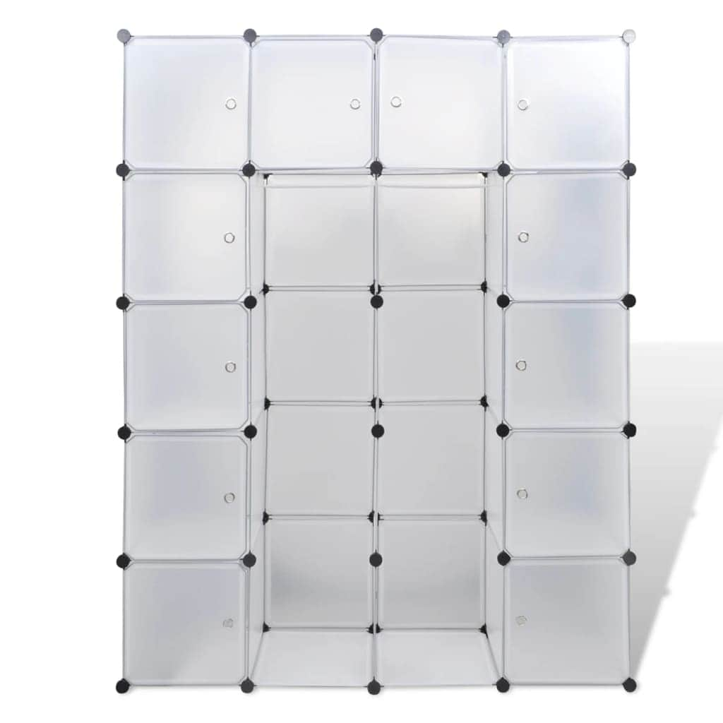 Modular Cabinet 14 Compartments White