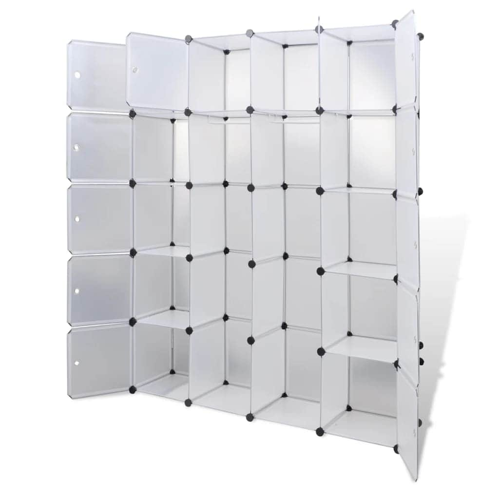 Modular Cabinet 14 Compartments White