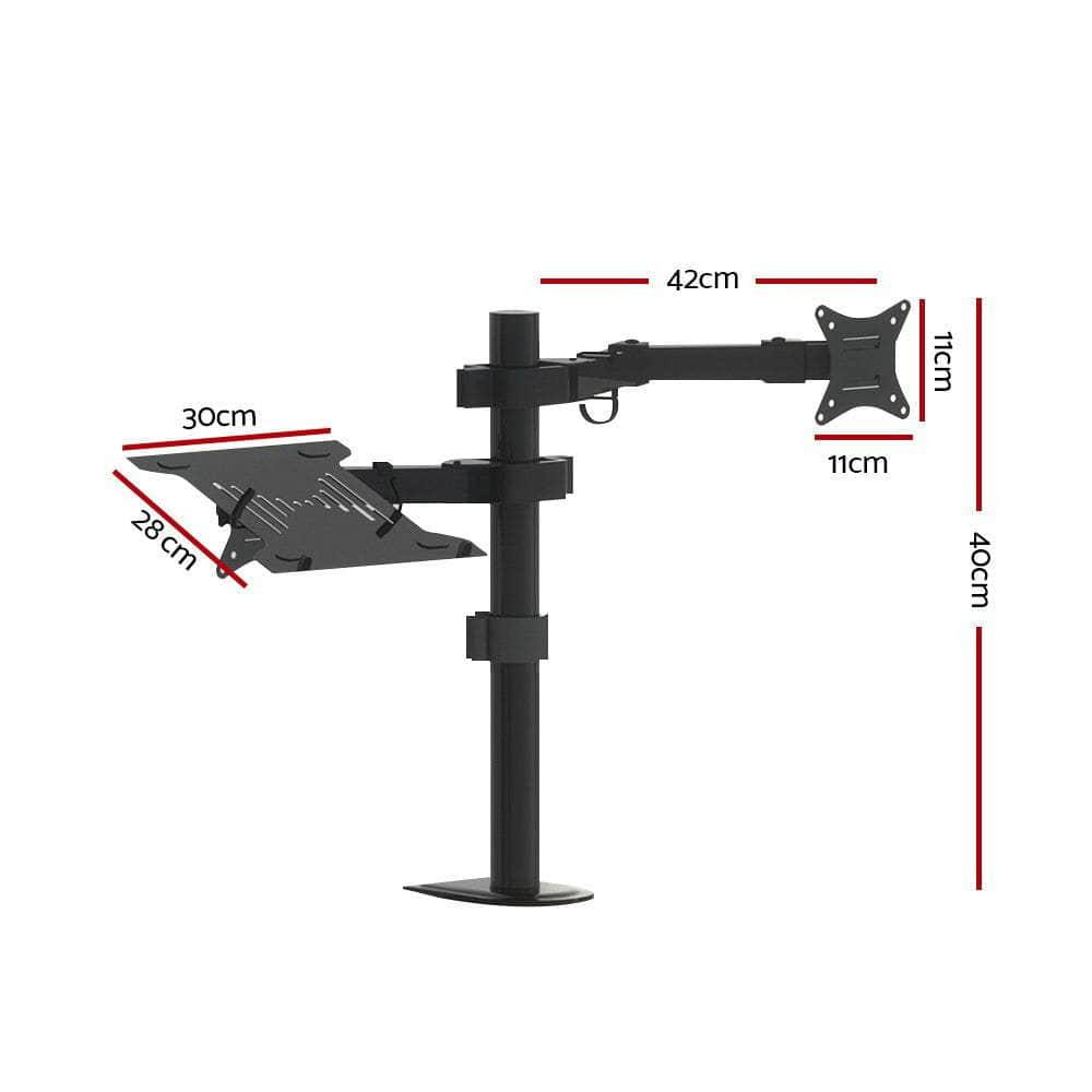 Monitor Arm Desk Mount Laptop Tray