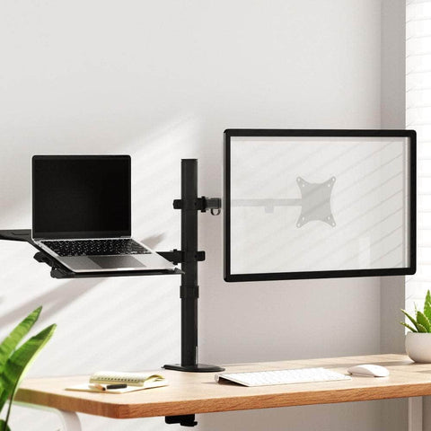 Monitor Arm Desk Mount Laptop Tray