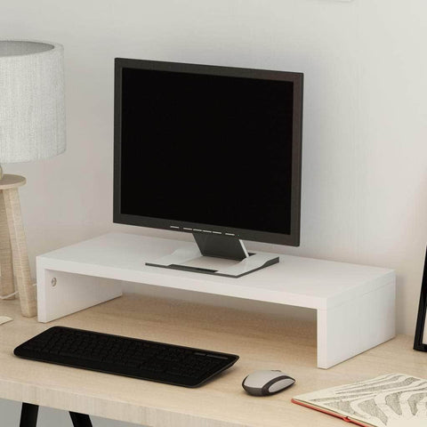 Monitor Stand Chipboard  White