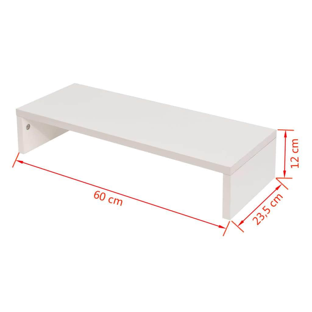 Monitor Stand Chipboard  White