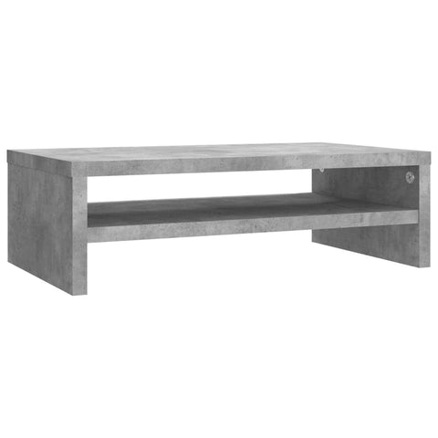 Monitor Stand Concrete Grey Chipboard