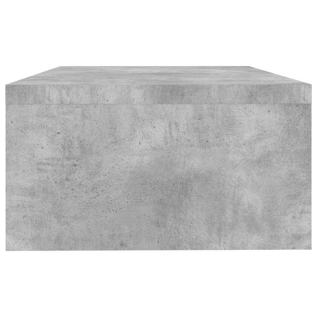 Monitor Stand Concrete Grey Chipboard