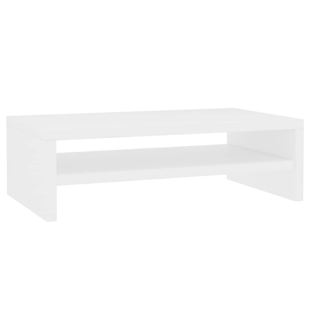 Monitor Stand White Chipboard