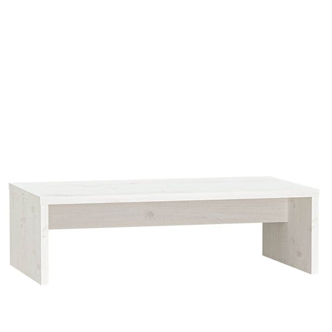 Monitor Stand White Solid Wood Pine