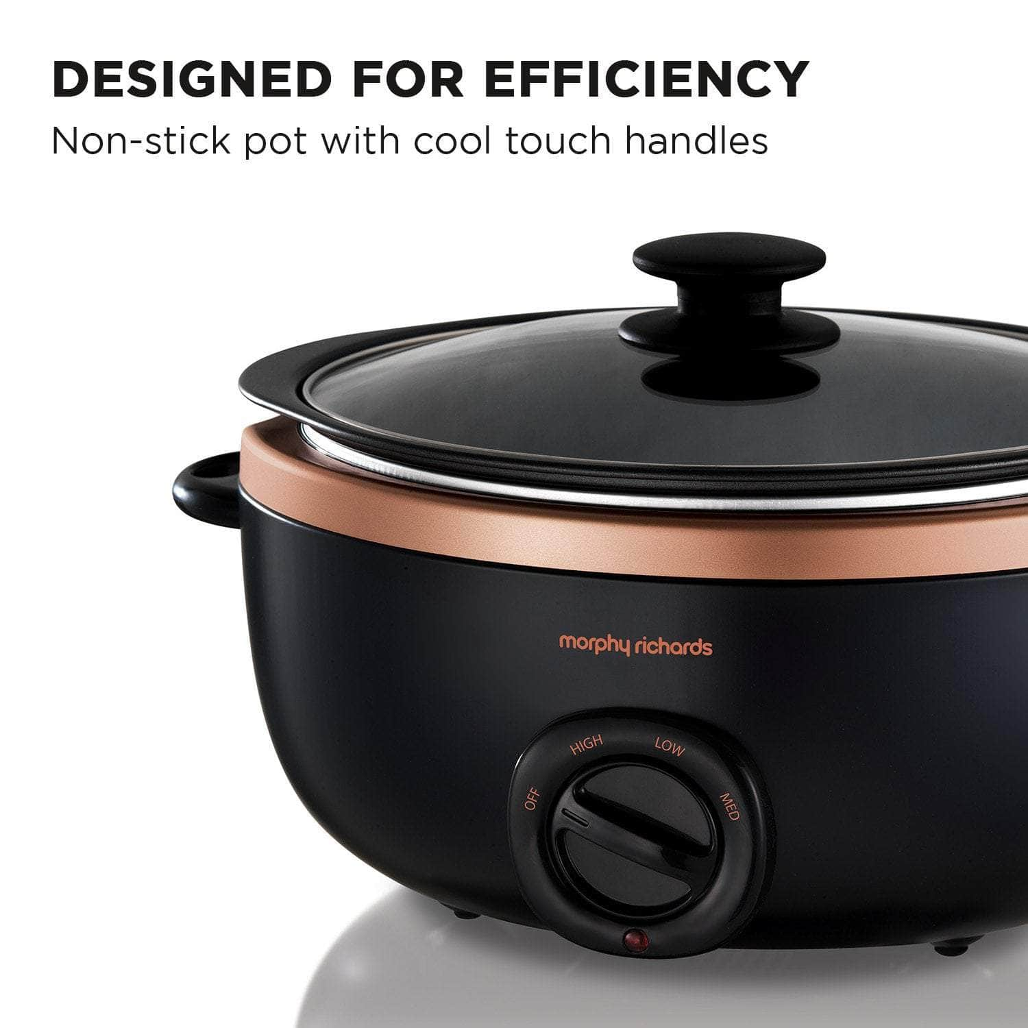 Morphy Richards 3.5L Sear & Stew Slow Cooker - Rose Gold