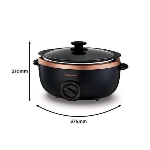 Morphy Richards 3.5L Sear & Stew Slow Cooker - Rose Gold