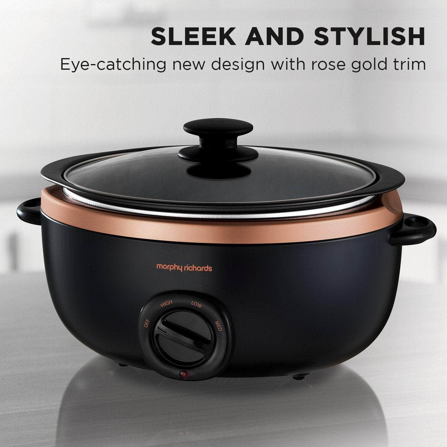 Morphy Richards 3.5L Sear & Stew Slow Cooker - Rose Gold