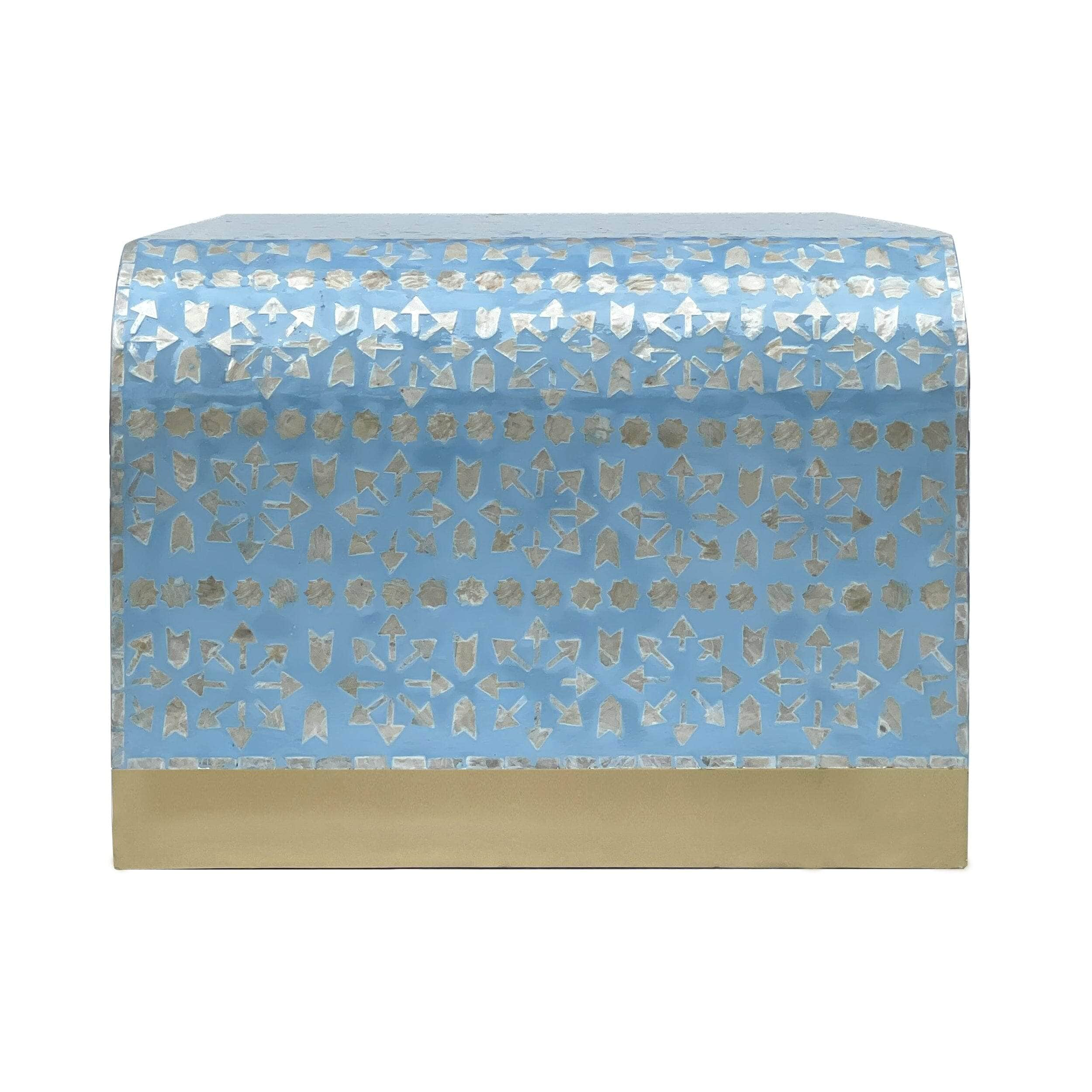 Mother Of Pearl Mediterranean Breeze Low Profile Coffee Table