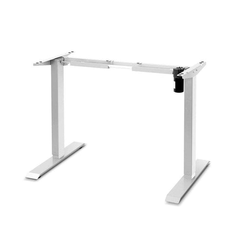 Motorised Adjustable Desk Frame White