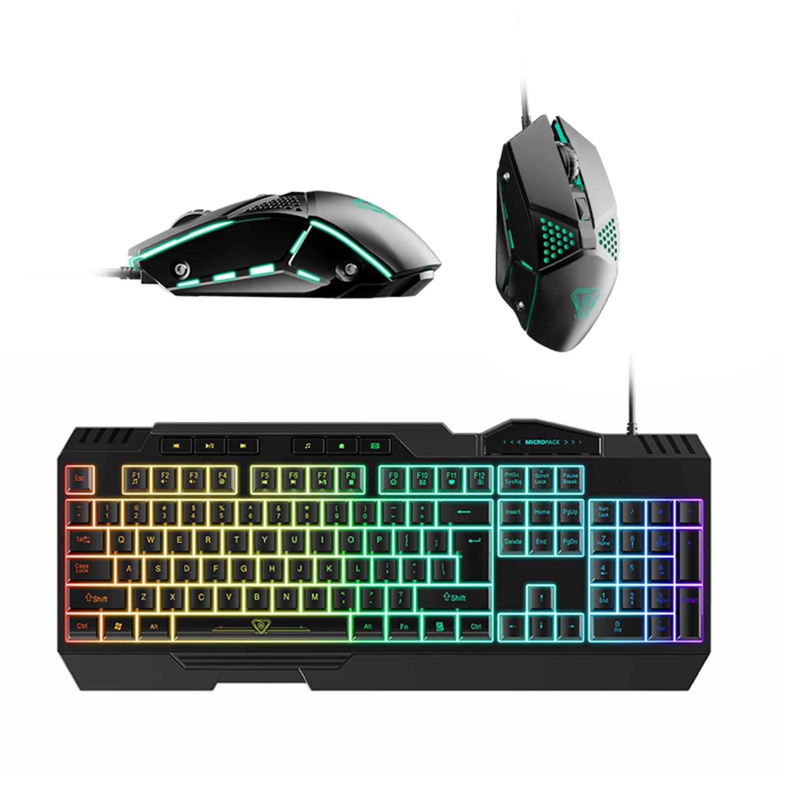 Mouse Keyboard 2 In 1 Backlight Gaming Breathing LED Combo for PC Laptop