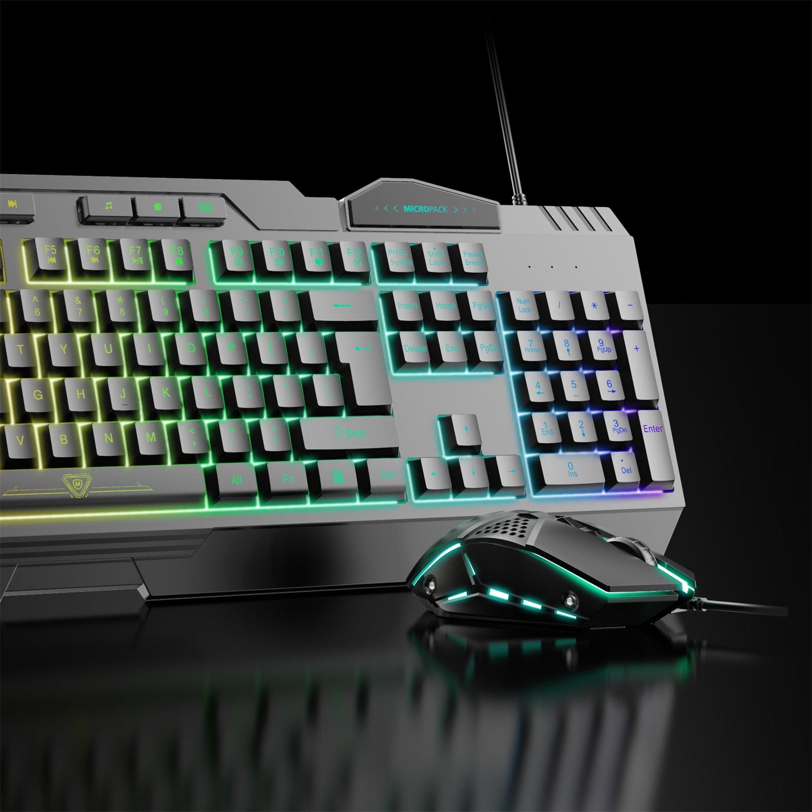 Mouse Keyboard 2 In 1 Backlight Gaming Breathing LED Combo for PC Laptop